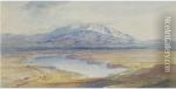 Mount Olympus, Greece Oil Painting - Edward Lear