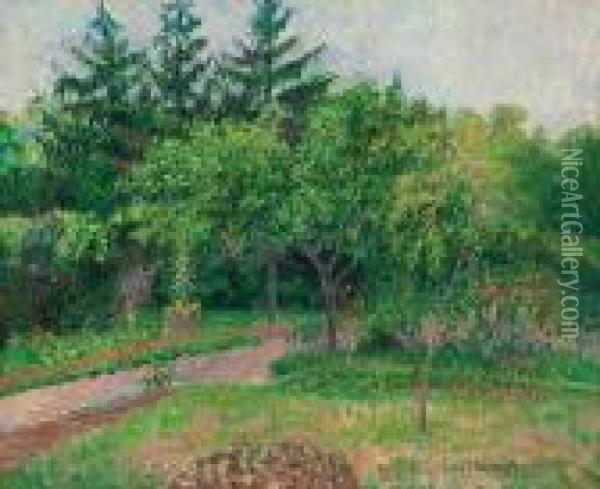 Le Jardin D'eragny Oil Painting - Camille Pissarro