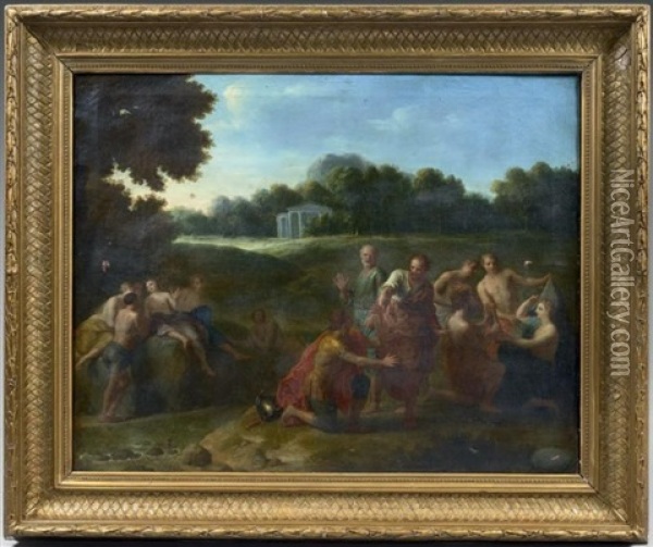 Scene Tiree De L'histoire Antique Oil Painting - Henri-Antoine de Favanne