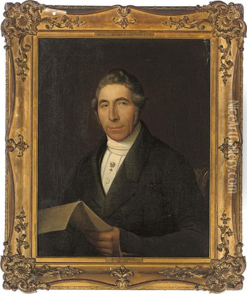 Portrait Of Mr. W.a. Bouwmeester Oil Painting - Willem Rikkers