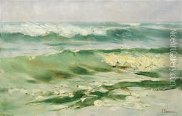 Meeresbrandung Oil Painting - Karl Hagemeister