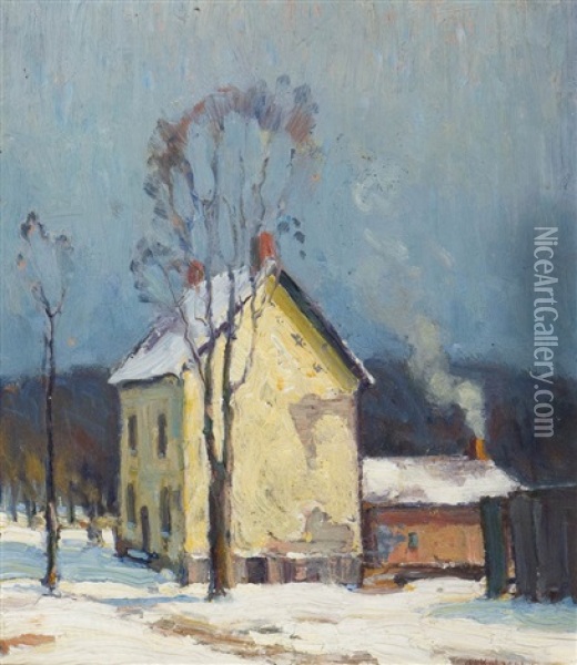 The Old Home Oil Painting - George Arthur Kulmala