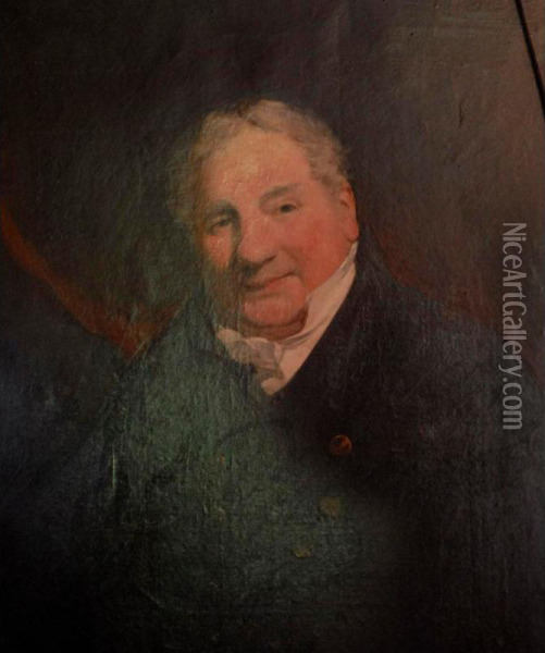 Portrait Of Robert Bowden Of South Molton, Devon Oil Painting - Henry Perronet Briggs