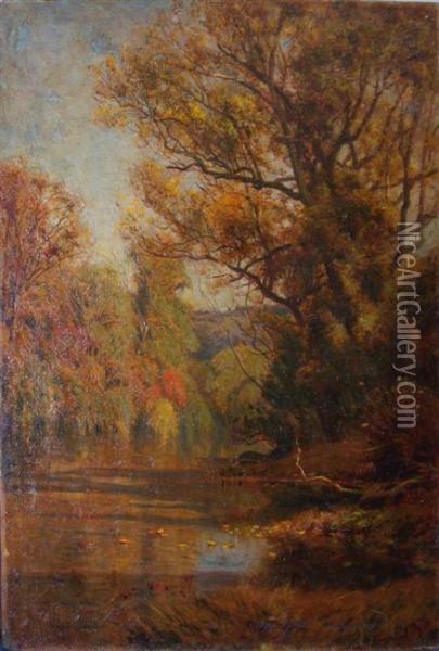 The River In September Oil Painting - Edward Parker Hayden