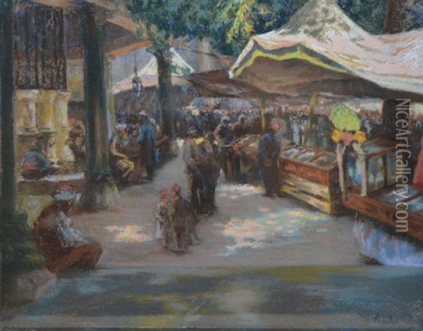 Marche Oriental Oil Painting - Alexandre Lunois