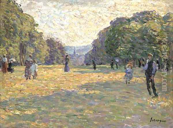 Le Parc Monceau Oil Painting - Henri Lebasque