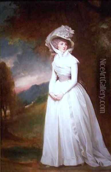 Mrs Penelope Lee Acton Oil Painting - George Romney