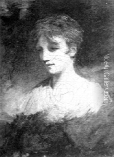 Miss Holcroft (daughter Of The Dramatist) Oil Painting - Sir John Hoppner