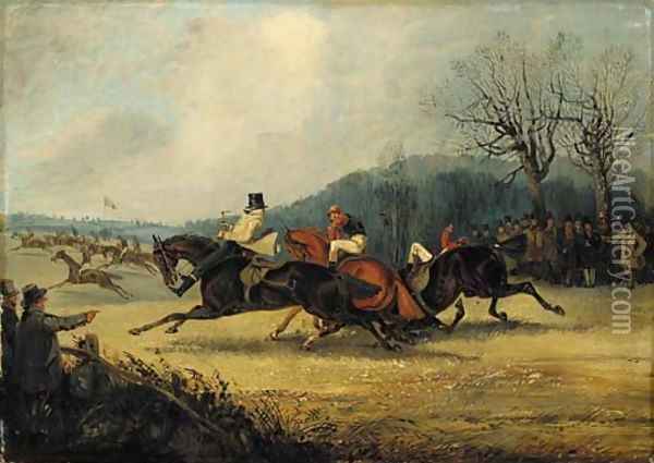 The Wakefield Steeplechase, 1849 Oil Painting - Henry Thomas Alken