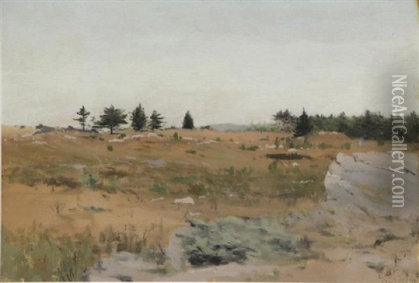 Landscape, 1909 Oil Painting - Lockwood de Forest