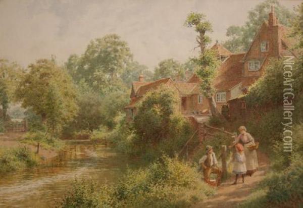 The Miller Oil Painting - Charles Gregory