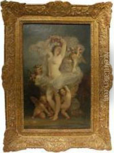 Amours Et Venus Oil Painting - Henri Pierre Picou