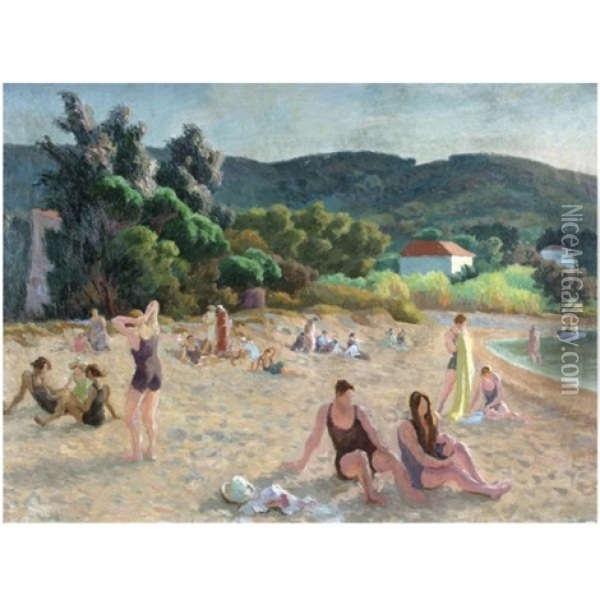 St. Tropez Oil Painting - Roger Fry
