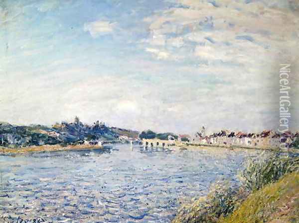 Landscape, 1888 Oil Painting - Alfred Sisley