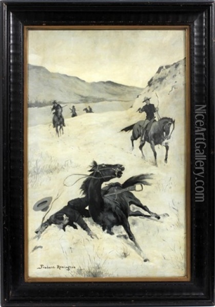 5000 Reward Dead Or Alive Oil Painting - Frederic Remington