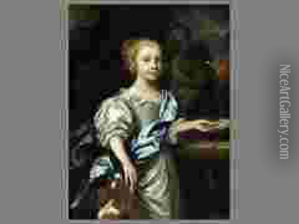 Portrait Eines
Jungen Madchens
Am Brunnen Oil Painting - Marten I Van Mytens