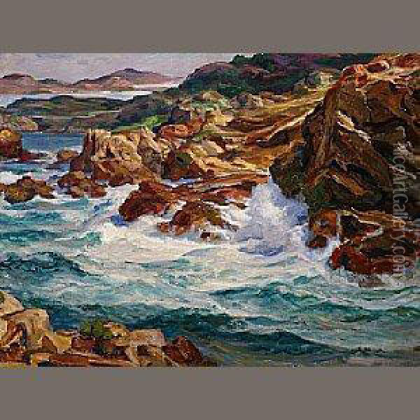 Point Lobos (california Highway) Oil Painting - Paul Dougherty