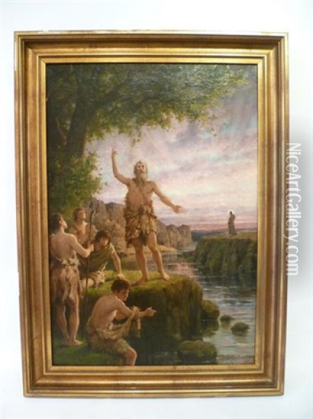Scene Biblique Oil Painting - Friedrich Karl Steinhardt