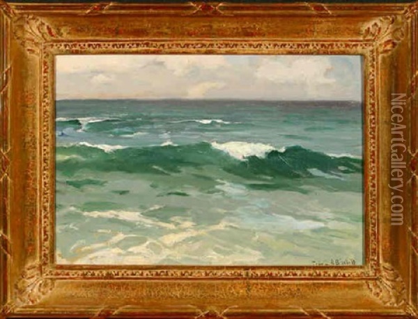 Ocean Scene Oil Painting - Franz Arthur Bischoff