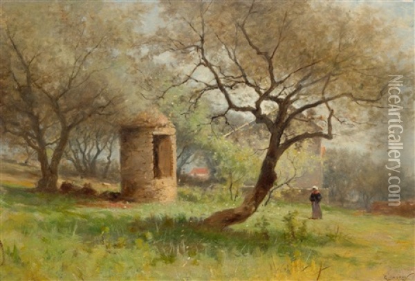 Summer Landscape Oil Painting - Gustave Castan