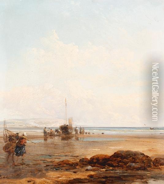 Seaford, Sussex Oil Painting - James Webb