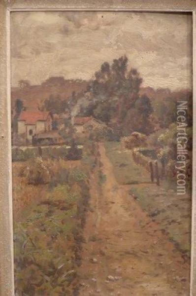 Chemin Du Debarcadere Oil Painting - Paul Louis Bouchard