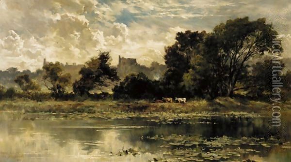 A View Of Windsor Oil Painting - Keeley Halswelle