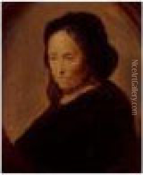 Portrait Of An Old Woman, Said To Be Rembrandt's Mother Oil Painting - Gerrit Dou