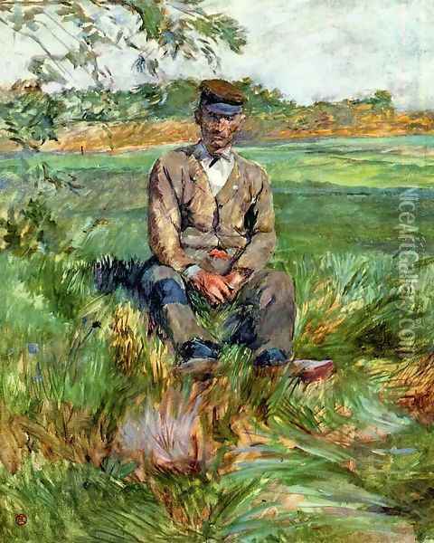 A Laborer At Celeyran Oil Painting - Henri De Toulouse-Lautrec