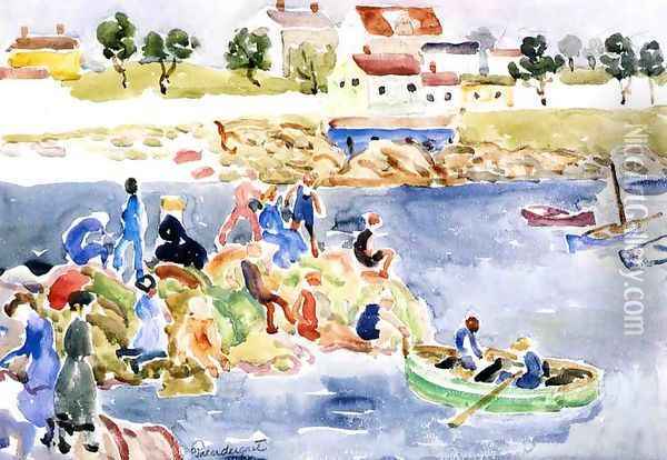 The Cove2 Oil Painting - Maurice Brazil Prendergast