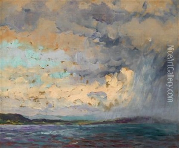 Sea Showers Oil Painting - William Samuel Horton