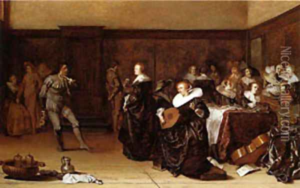 Musical Company 1639 Oil Painting - Pieter Claesz.