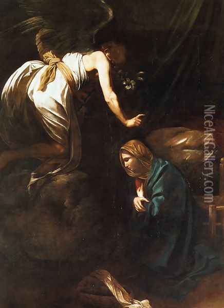 The Annunciation Oil Painting - Caravaggio