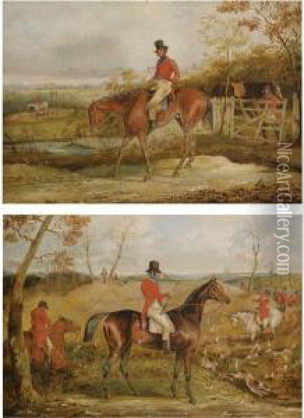 Drawing Cover; And Homeward Bound Oil Painting - Henry Thomas Alken