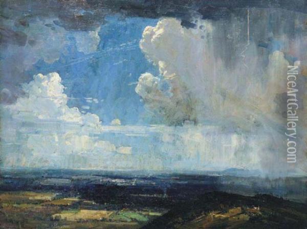 The Cloud 1936 Oil Painting - Arthur Ernest Streeton