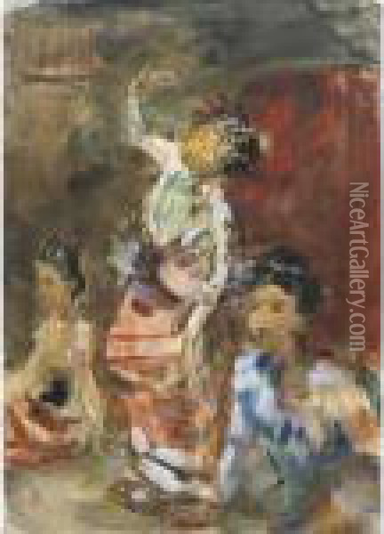 Javanese Dancers Oil Painting - Isaac Israels