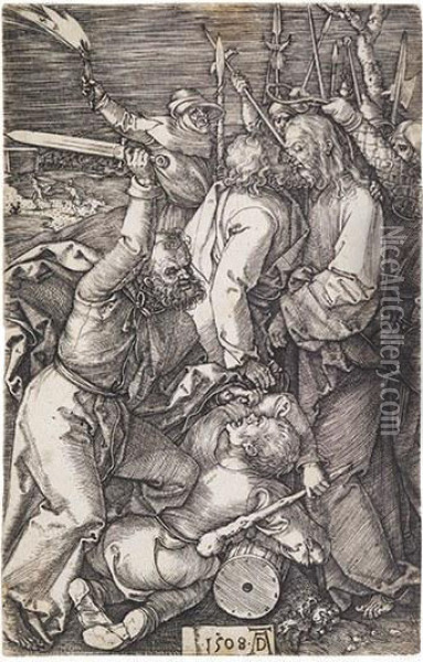 The Betrayal Of Christ Oil Painting - Albrecht Durer