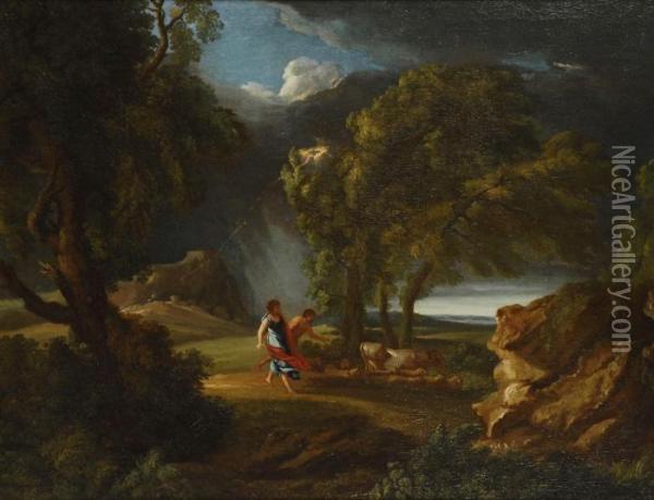 Paesaggio Di Tempesta Oil Painting - Pieter the Younger Mulier