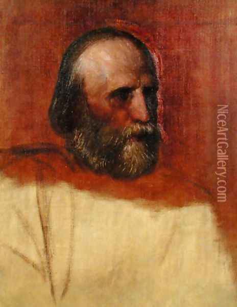 Portrait of Giuseppe Garibaldi (1802-82), 1864 Oil Painting - George Frederick Watts