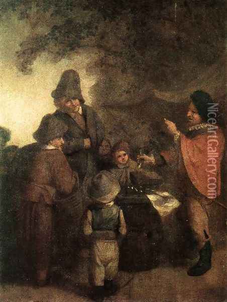 The Stall-keeper Oil Painting - Adriaen Jansz. Van Ostade