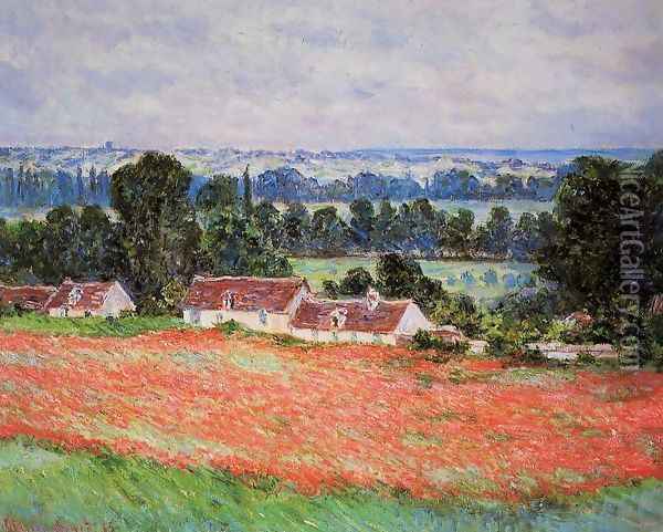 Poppy Field At Giverny Oil Painting - Claude Oscar Monet