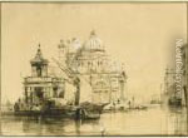 Santa Maria De La Salute, Venice Oil Painting - William Wyld