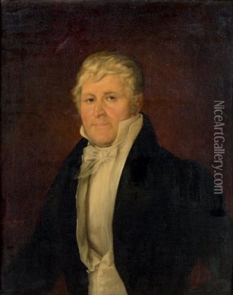 Portrait De Louis Andre Faguet (1779-1860) Oil Painting -  Rang-Babut (Louise Vaucorbeil)