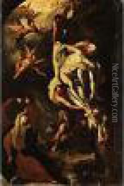 Kreuzabnahme Christi Oil Painting - Luca Giordano