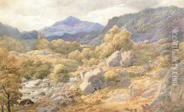 A Welsh Landscape Oil Painting - S.G. William Roscoe