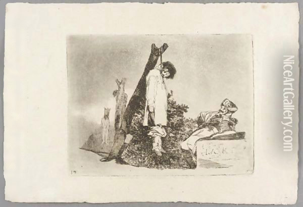 Tampoco Oil Painting - Francisco De Goya y Lucientes