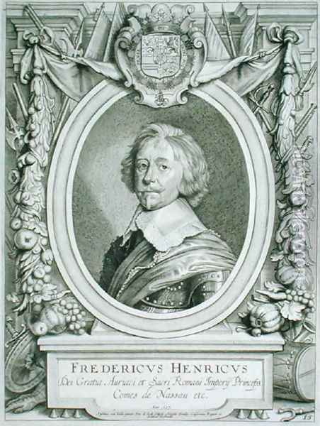 Frederick Henry 1584-1647 Count of Nassau Dillenburg Oil Painting - Anselmus van Hulle