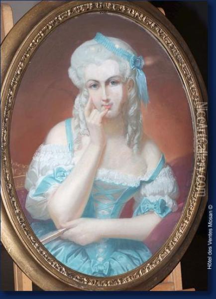 Portrait De Jeunefemme Oil Painting - Theodore Fantin-Latour