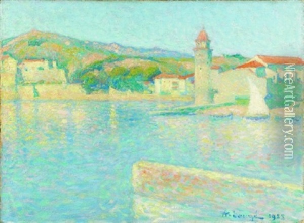 Le Port De Collioure Oil Painting - Achille Lauge