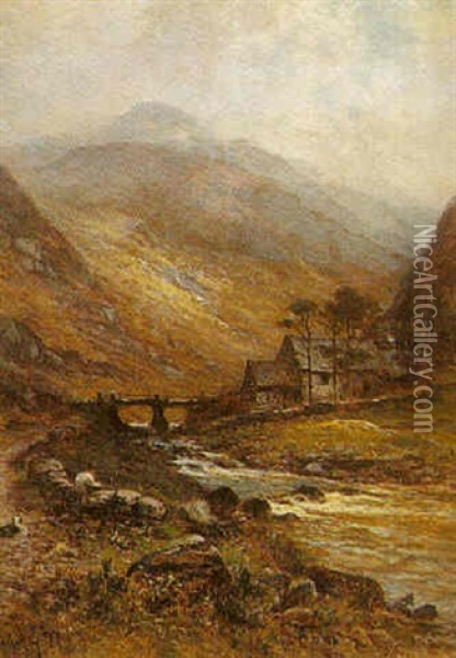 In The Valley Oil Painting - Alfred Augustus Glendening Sr.